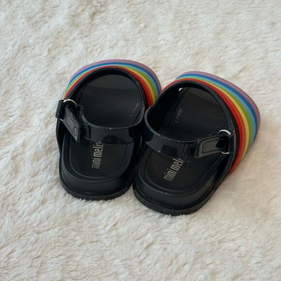 Mini Melissa Rainbow Slides sz 5 Baby Girl Sandals - Picture 6 of 6